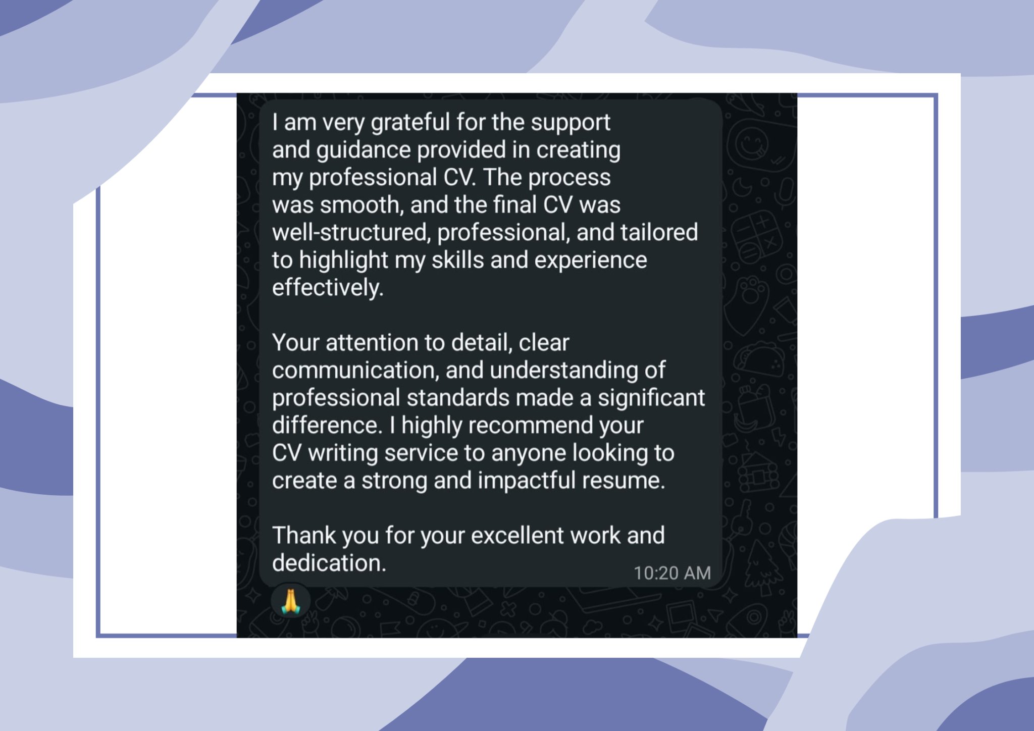 feedback that anzil got from one of his colleagues